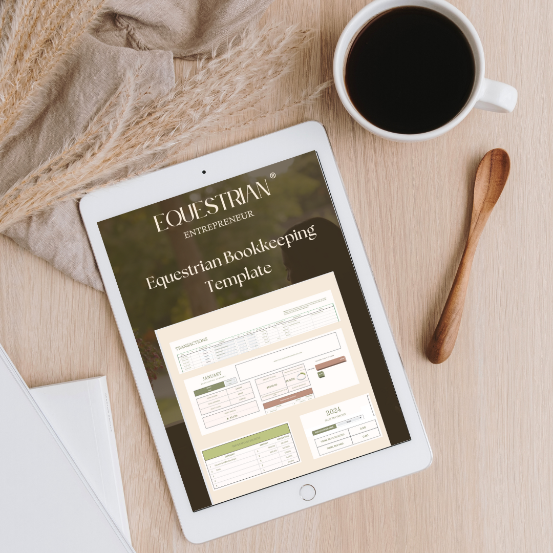 Equestrian Entrepreneur Bookkeeping Template