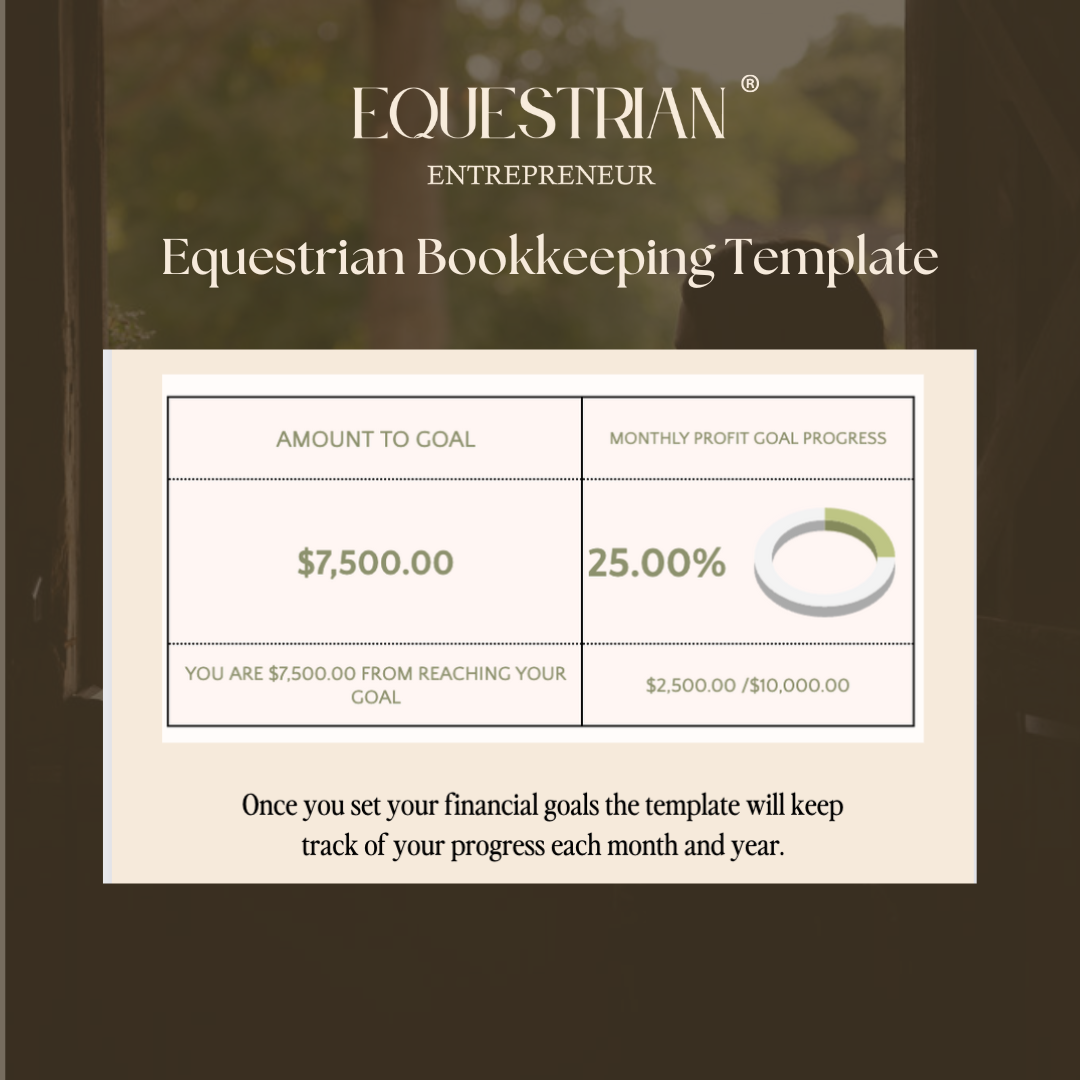 Equestrian Entrepreneur Bookkeeping Template
